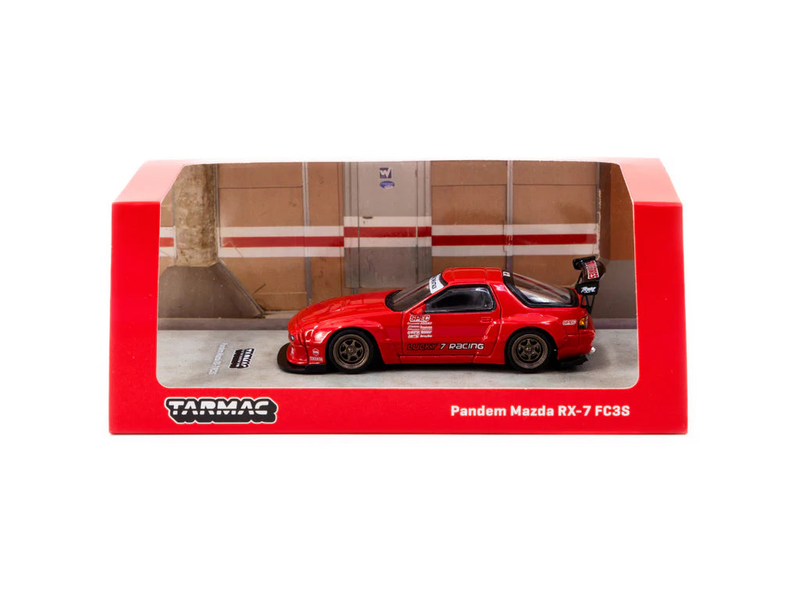 Tarmac works 1/64 pandem mazda rx-7 fc3s red die-cast – road64, , medium image number null