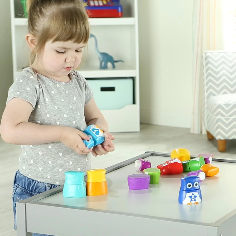 Learning resources snap-n-learn rainbow letter owls, , medium image number null