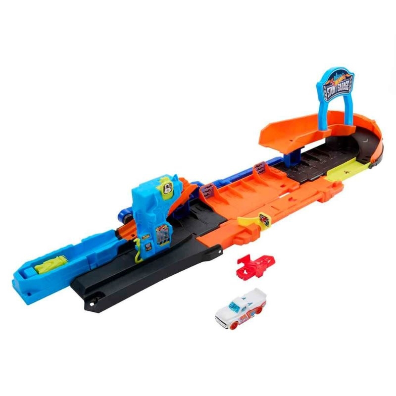 Hot wheels city multi-modular garage track 2 in 1 jhl94, , medium-null