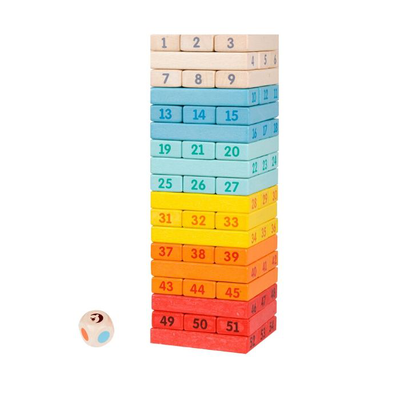 Deluxe colorful tower game
