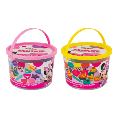 As dough minnie bucket with 4 pots - 3d caps and 8 tools 200gr for ages 3+ 03571 (1pc random selection), , medium