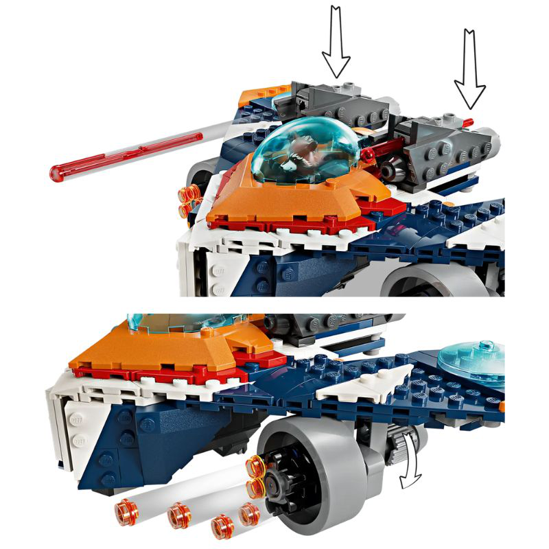 Lego 76278 marvel - rocket s warbird vs. Ronan, , medium-null
