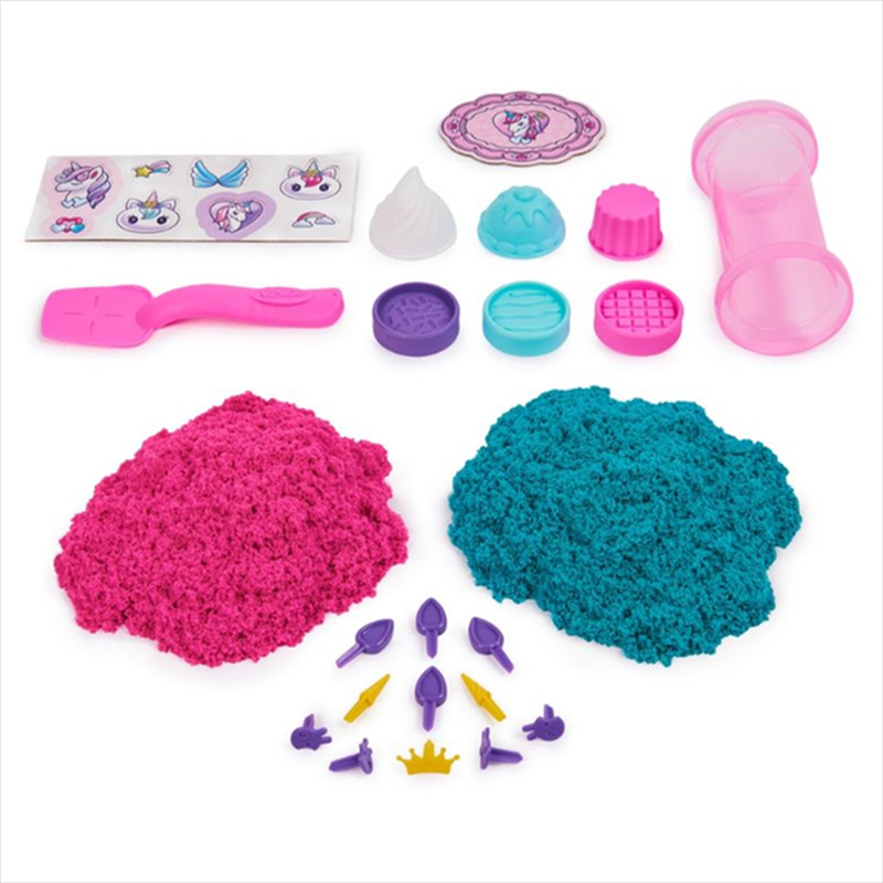 Spin master kinetic sand : shimmer - unicorn bake shoppe 6065201, , medium-null