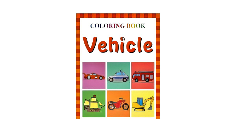 Product image: Coloring book vehicles – kids activity book, , medium-null