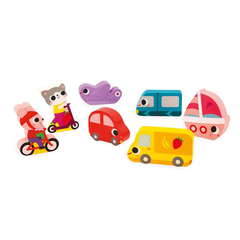 Chunky puzzle vehicles 7pcs, , medium image number null