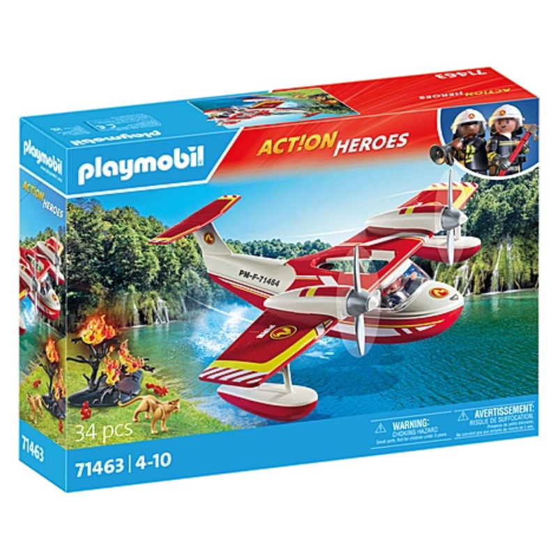 Playmobil 71463 action heroes - firefighting plane with extinguishing function, , medium-null