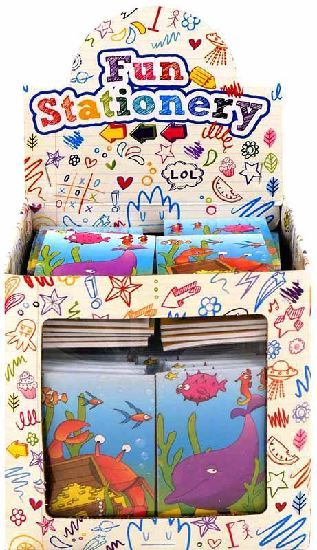 Fun stationery sea life notebook - assorted, , medium image number null