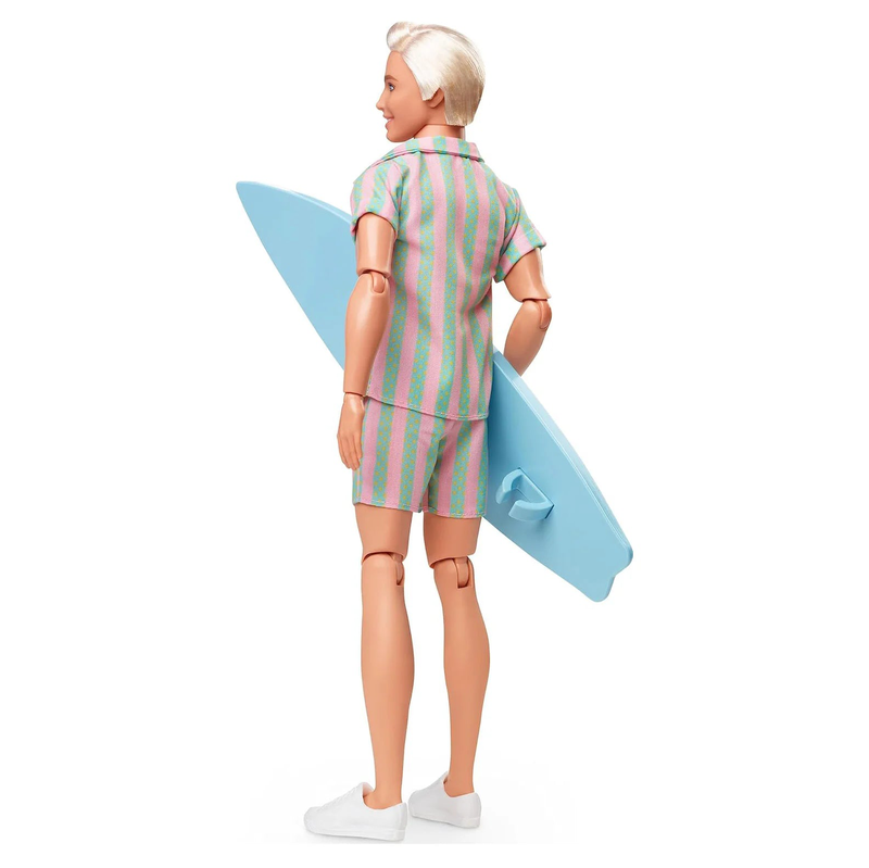 Barbie movie ken doll pastel stripes beach set, , medium-null