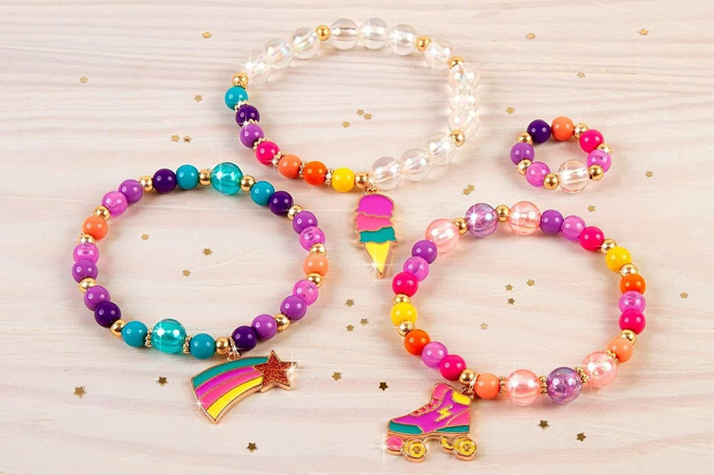 Make it real rainbow dream jewellery diy charm bracelet making kit, , medium-null