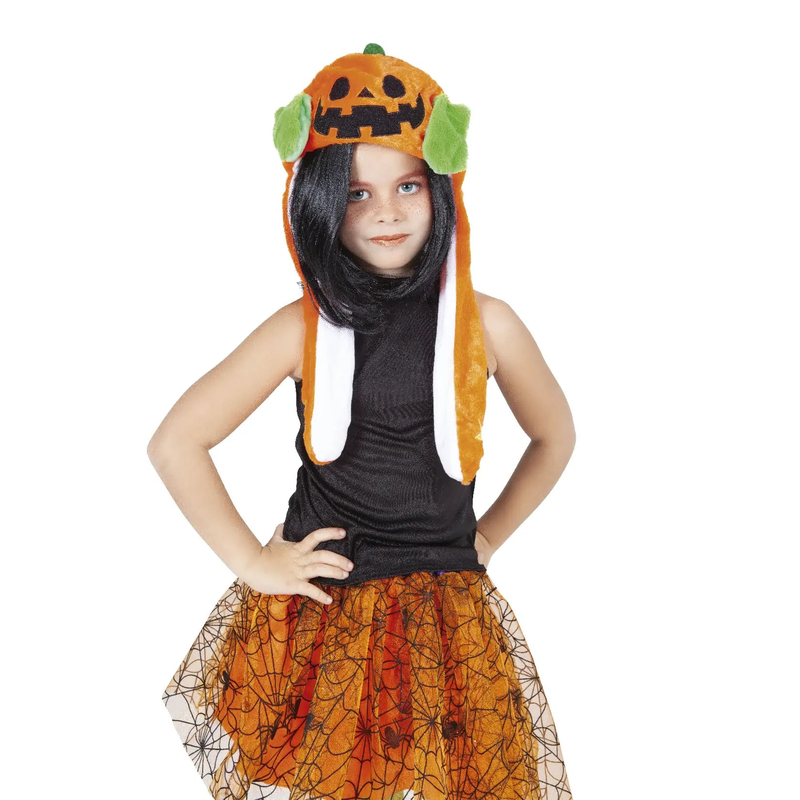 Halloween pumpkin hat with magic ears image number null