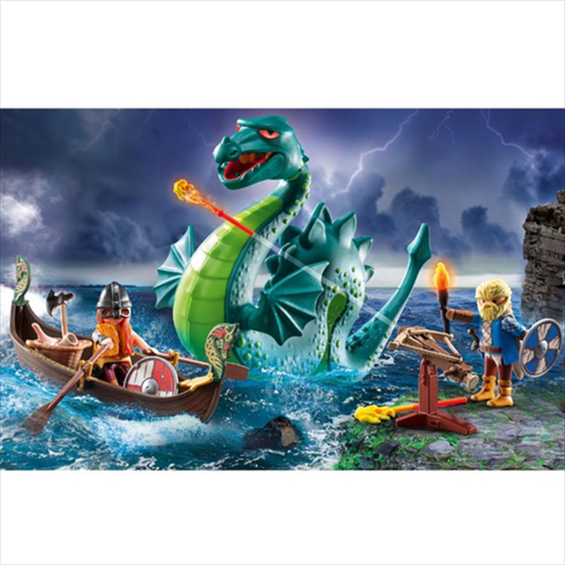 Product image: Playmobil 71830 promo pack- vikings with sea monster, , medium-null