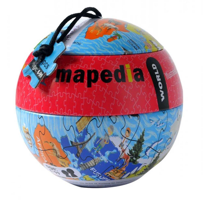 Mapedia - illustrated map puzzles 'world map', , medium image number null