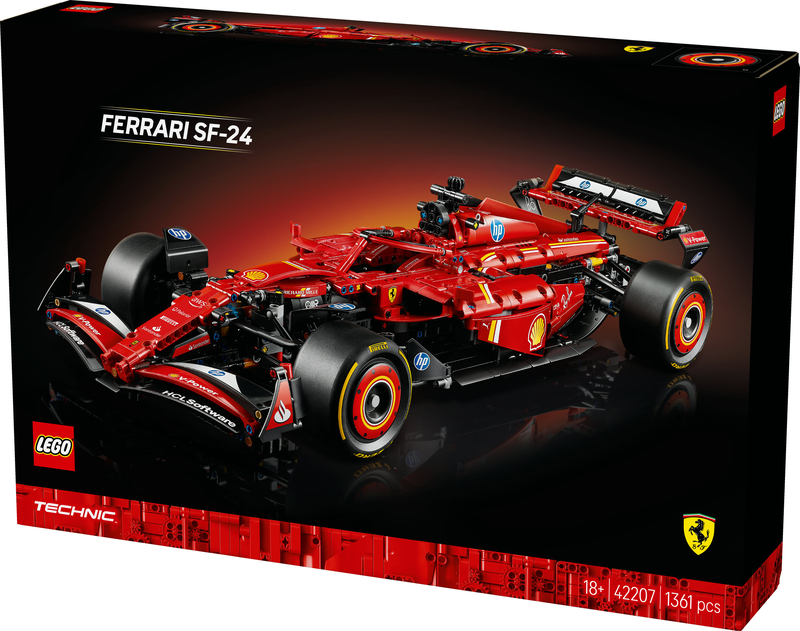 Lego technic ferrari sf-24 f1 car 42207 for ages 18+ 1361pcs, , medium-null