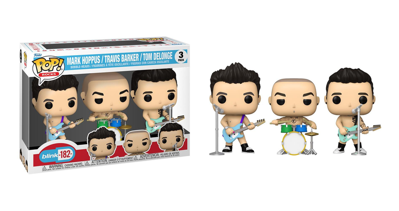 Product image: Funko pop! Rocks: blink-182 - mark hoppus, travis barker, tom delonge 3-pack, , medium-null