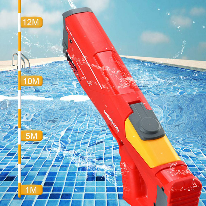 Product image: Ηλεκτρικό νεροπίστολο υψηλής πίεσης καρχαρίας για μικρούς και μεγάλους με δυνατότητα εκτόξευσης μέχρι και 12m, , medium-null