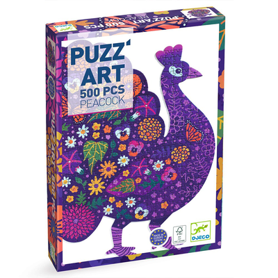 Djeco toys and games puzzles - puzzart peacock, , medium