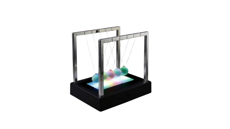 Light up newton&rsquo;s cradle &ndash; led desk toy & stress relief decor, , medium-null