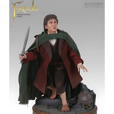 Frodo baggins premium format figure 1/4 scale statue – lord of the rings – sideshow 0850/1000, , medium