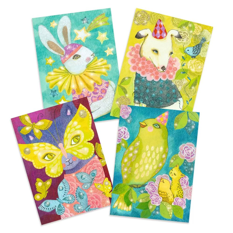 Animals carnival glitter boards, , medium image number null