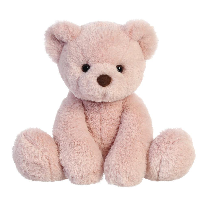 Aurora avery bear dusty pink 28cm soft toy, , medium-null