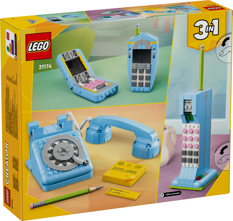 Lego creator retro telephone 31174 &gamma;&iota;&alpha; &eta;&lambda;&iota;&kappa;ί&epsilon;&sigmaf; 8+ 383&tau;&mu;&chi;, , medium-null