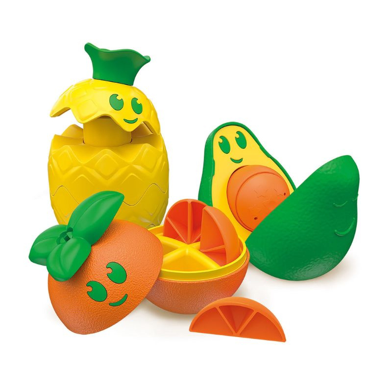 Baby clementoni baby toy set of fruits made from recycled materials, , medium-null