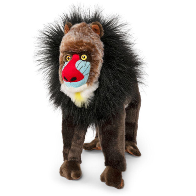 Living nature mandrill soft toy 25cm, , medium