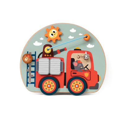 Classic world toys fire engine busy board, , medium