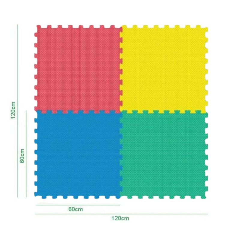 Product image: Πάζλ πατώματος 4 τεμαχίων 60x60x1,2cm πολύχρωμο, , medium-null
