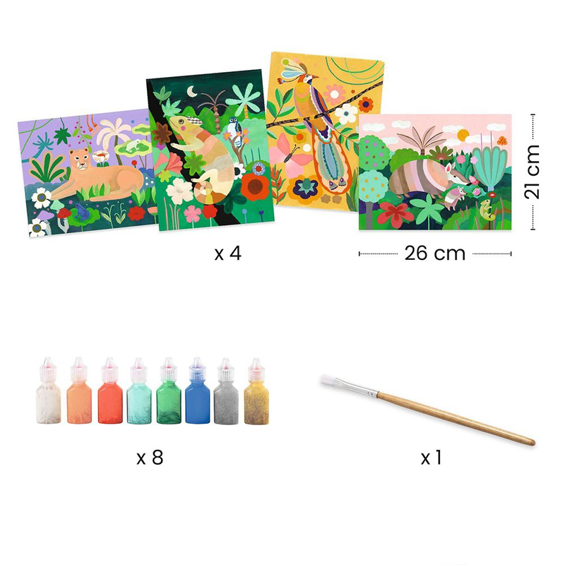 Tropical forest painting, , medium image number null