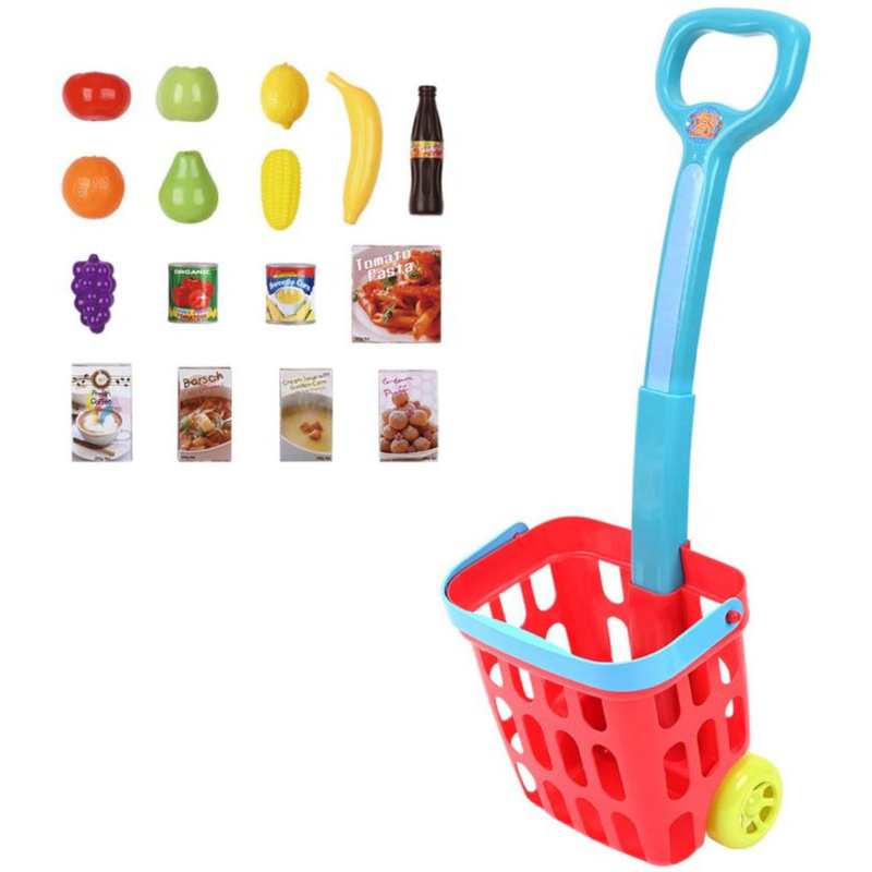 Product image: Playgo rolling shopping basket 17pcs 3246, , medium-null