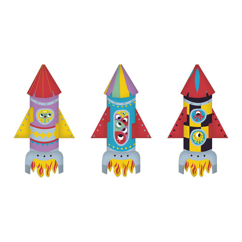Product image: 10 paper rockets to make, , medium-null