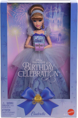 Mattel disney princess cinderella birthday doll, , medium