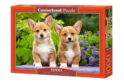 Castorland 1000 piece jigsaw puzzle - welsh corgi puppies, , medium