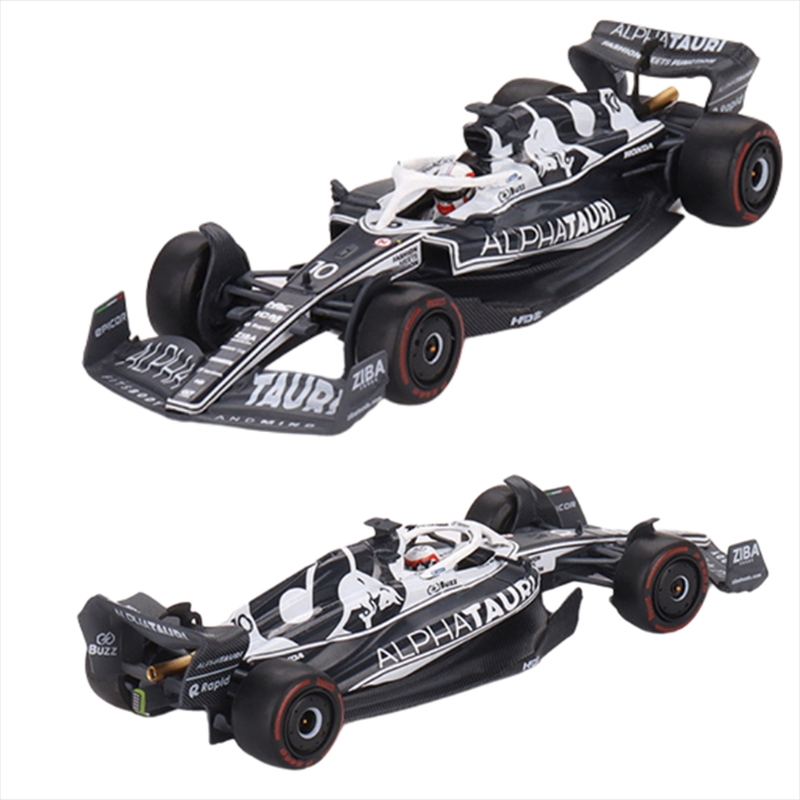 Mini gt 1/64 2022 alphatauri at03 #10 pierre gasly abu dhabi grand prix, white/blue, , medium-null