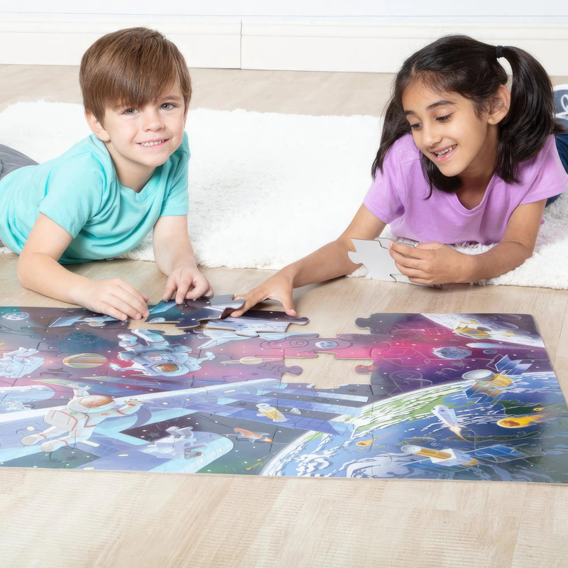 Product image: Melissa & doug outer space glow-in-the-dark floor puzzle-null