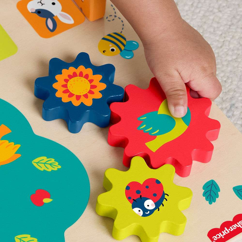 Fisher-price wooden activity station, , medium-null