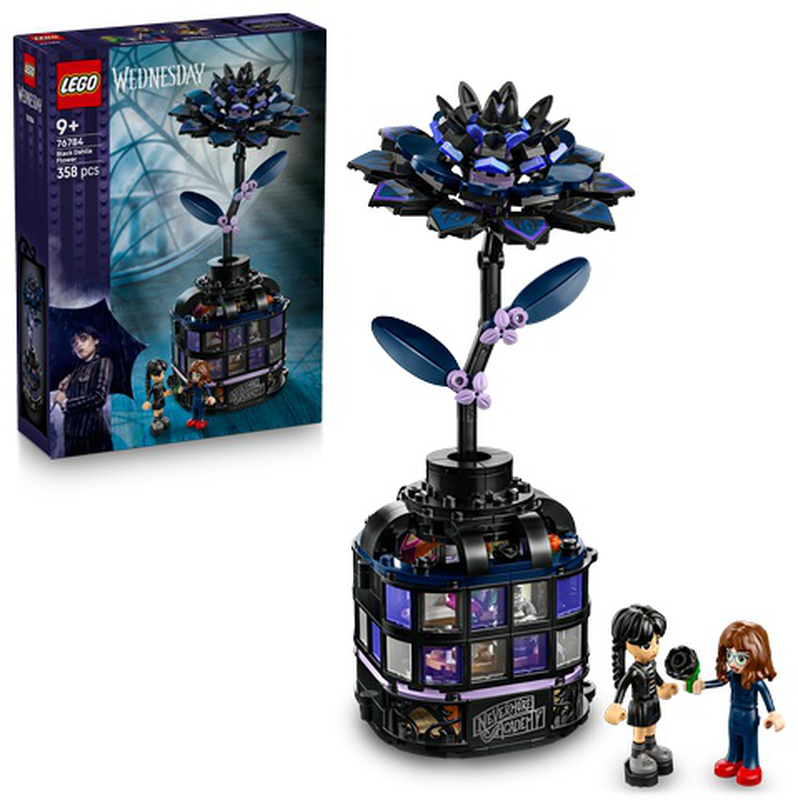 Lego wednesday black dahlia flower, , medium-null
