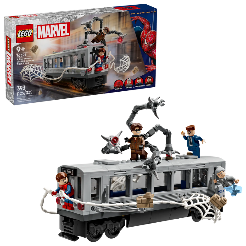 Product image: Lego marvel 76321 spider-man v. Doc ock subway train scene, , medium-null