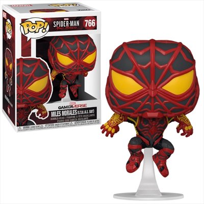 Funko pop!  marvel gamerverse: spider-man miles morales s.t.r.i.k.e. Suit #766, , medium