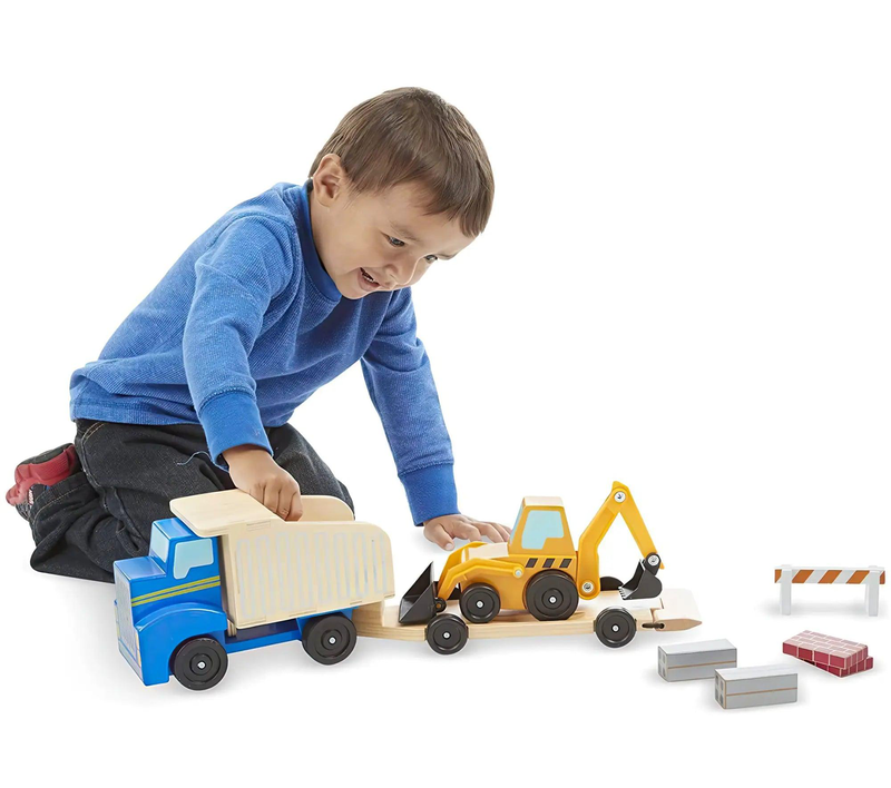 Melissa & doug 12757 classic dump truck & loader, , medium-null