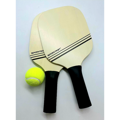 Wooden racket thick, , medium
