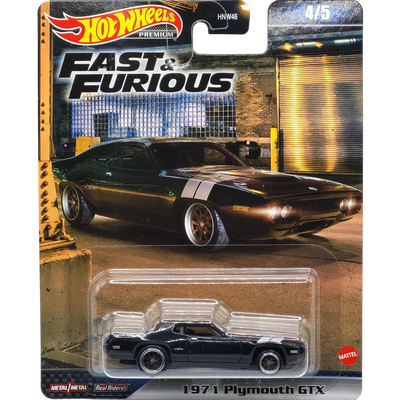 Hot wheels 1971 plymouth gtx – premium fast & furious 1/64 die-cast model, , medium