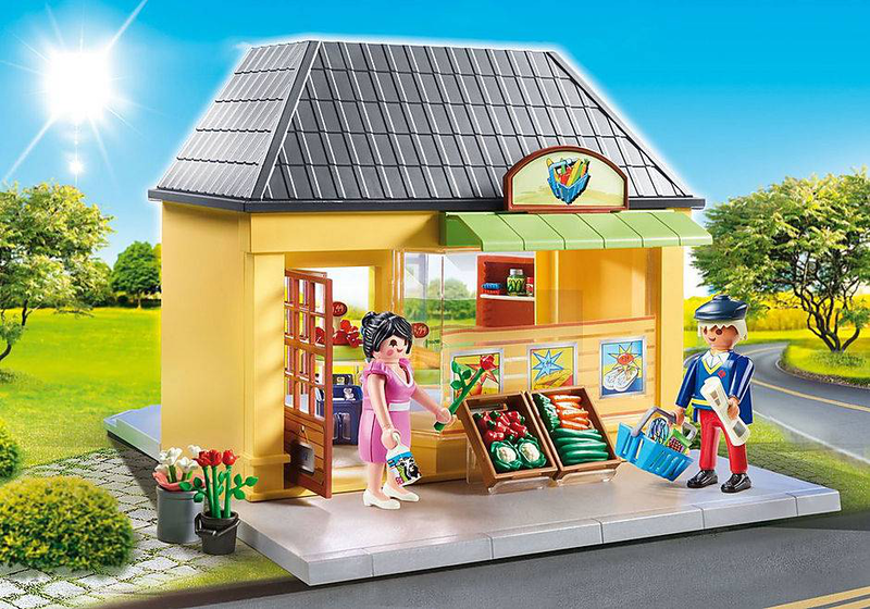 Playmobil 70375 city life my little town my supermarket, , medium image number null