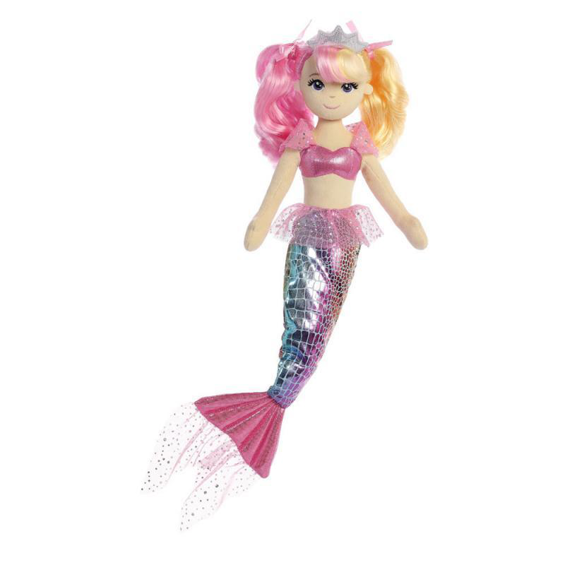 Product image: Aurora sea sparkles pastel sea rose plush doll 45cm, , medium-null