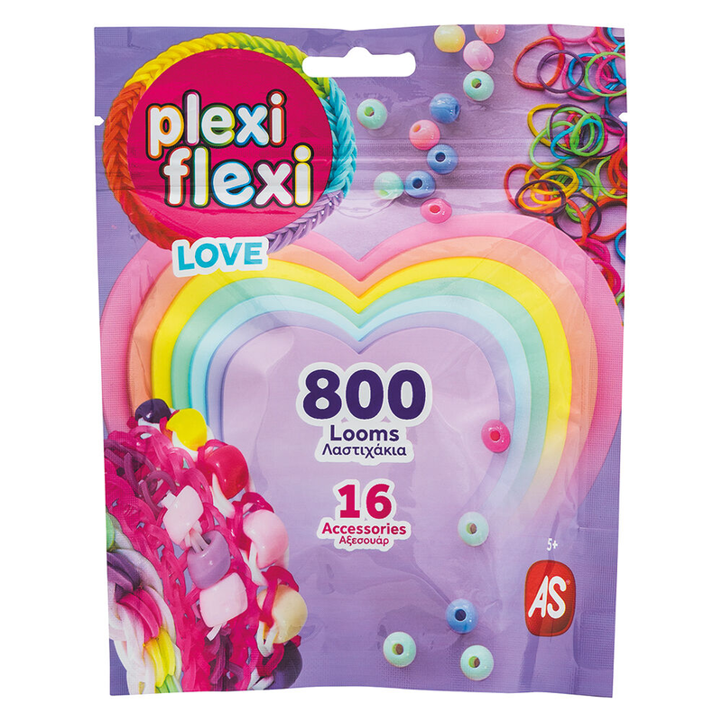As plexi flexi bags with 800 looms and accessories 25572 4y+ (1pc random selection), , medium-null