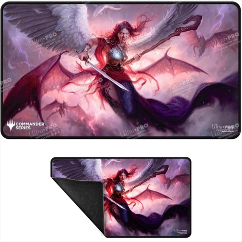 Product image: Ultrapro up - commander series release 5 3-color wedge black stitched playmat kaalia, , medium-null
