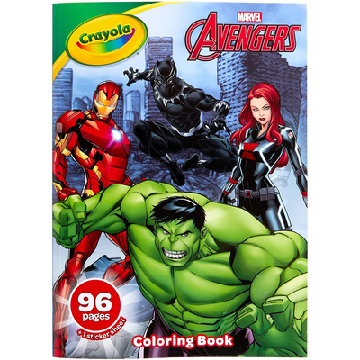 Crayola avengers coloring book with stickers, , medium