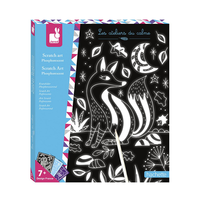 Scratch art glow in the dark, , medium