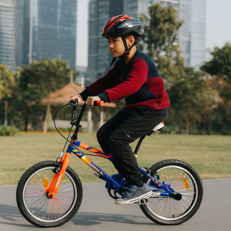 Product image: Bmx freestyle bike 6500 παιδικό ποδήλατο δρόμου & acrobatic street 20″, μπλε 8+ ετών, , medium-null